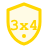 3x4 Icon